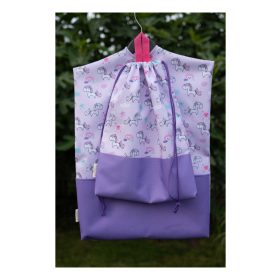 "Lila unikornis" 2 részes Ovis zsák szett