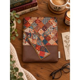"Patchwork" könyvtok és filc könyvjelző