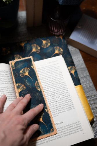 "Ginkgo" könyvtok és filc könyvjelző
