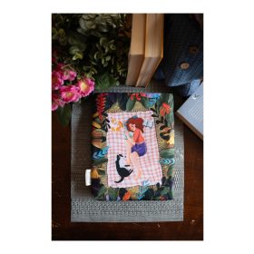   "Barátokkal a szabadban" könyvtok és filc könyvjelző